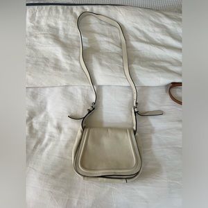 Zara Basics White Cross Body Purse